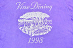 Vintage 1998 Vine Dining Single Stitch Picnic Graphic T-Shirt