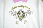 Vintage 90s Angels Crewneck Sweatshirt: Pastel Collar, Adult Large
