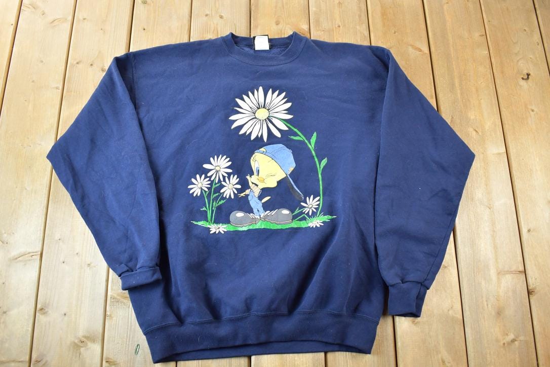 Vintage 1990s Tweety Bird Warner Brothers Souvenir Crewneck Sweatshirt Made In USA  90s Crewneck  Souvenir Sweater  Streetwear  Travel