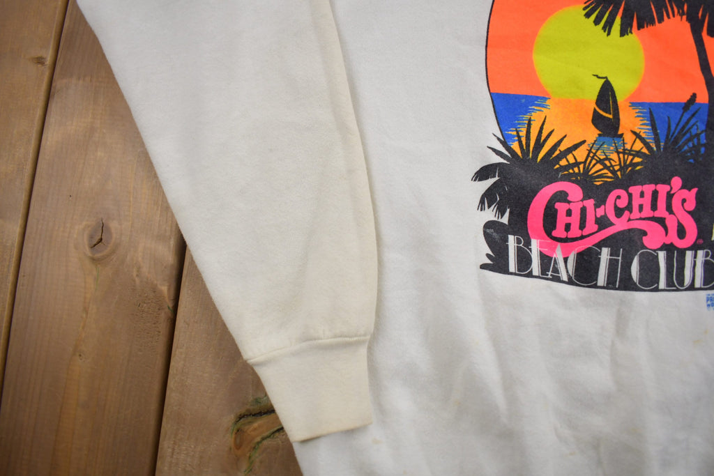 Vintage 1988 CHI-CHIS Beach Club Crewneck Sweatshirt
