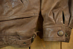 Vintage 1980s Georgetown Brown Leather Jacket