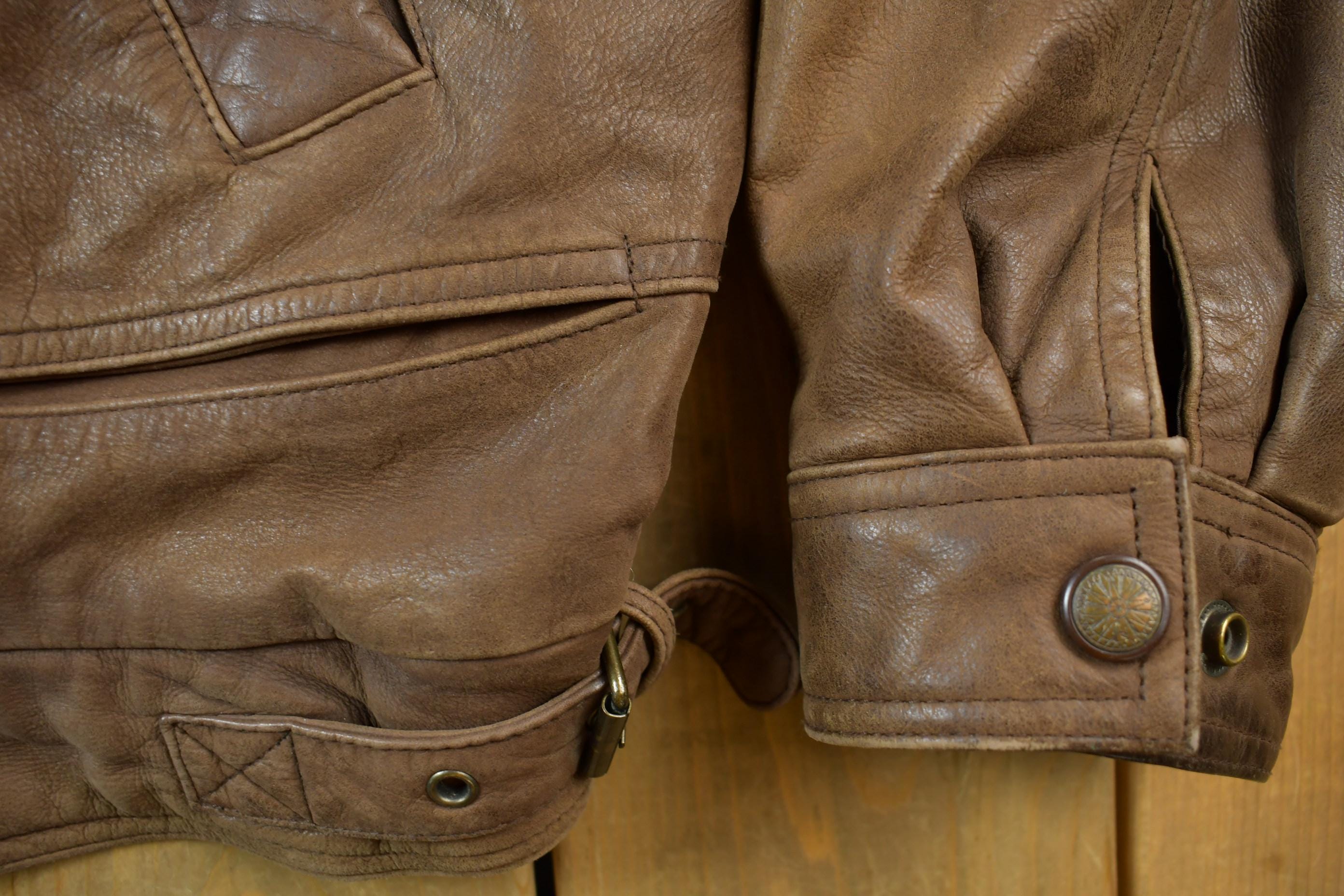 Vintage 1980s Georgetown Brown Leather Jacket
