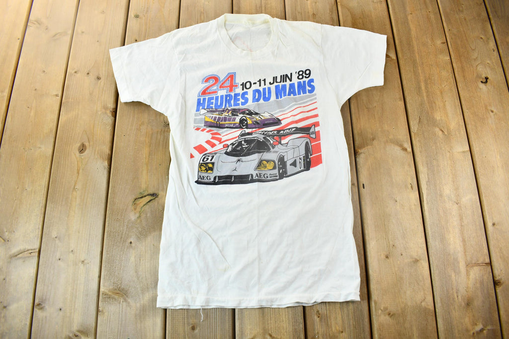 Vintage 1989 24 Heures Du Mans Racing Graphic T-Shirt