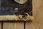 Vintage 1980s Authentic B3 Style Shearling Jacket Made In USA