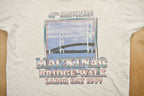 Vintage 1997 Mackinac Bridge Walk Labor Day Souvenir T Shirt