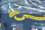Vintage 1990s Art Unlimited AOP Lighthouses Crewneck Sweatshirt Made In USA Mens L