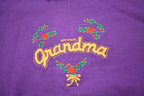 Vintage 1990s Very Special Grandma Cute Crewneck Sweater