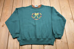 Vintage 1990s Ribbon Embroidered Crewneck