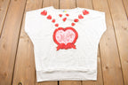 Vintage 1980s Women's Heart Graphic Shirt