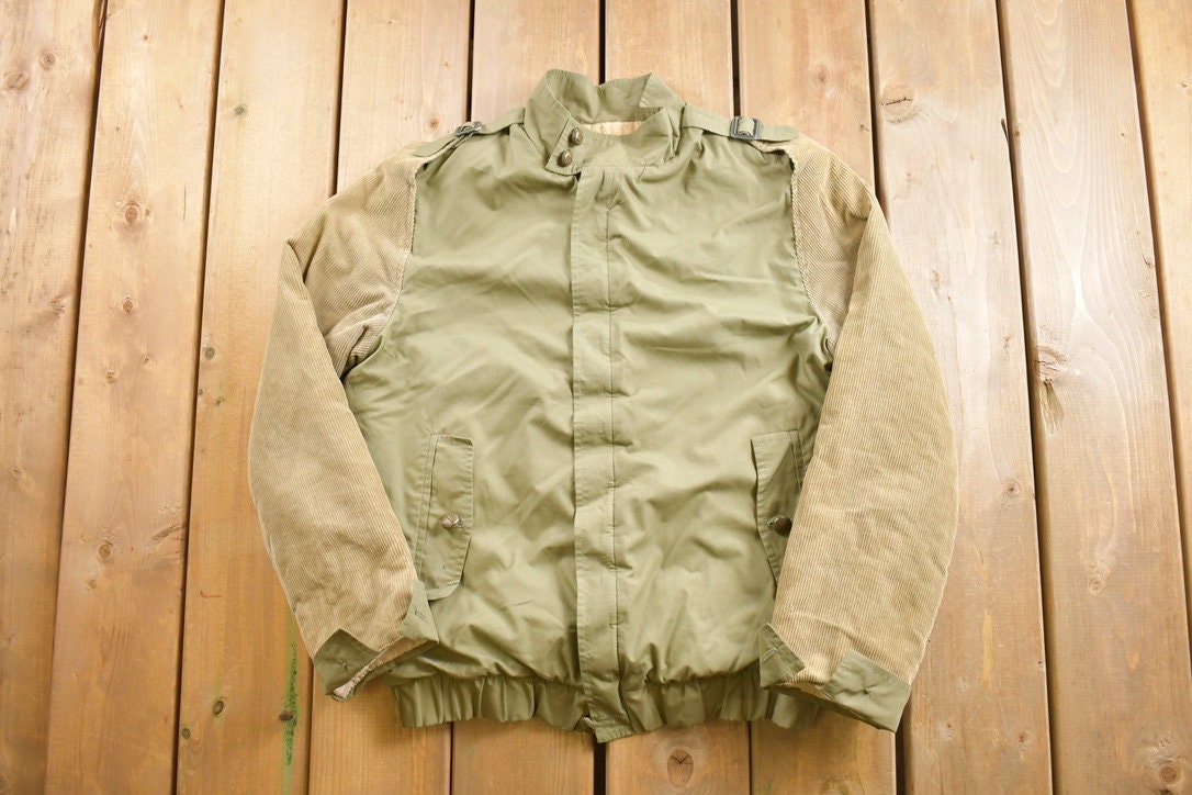 Vintage 1980s Richard Gagnon Thermal Lined Bomber Jacket