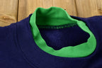 Vintage 1980s Autumn Fall Embroidered Trees Graphic Crewneck