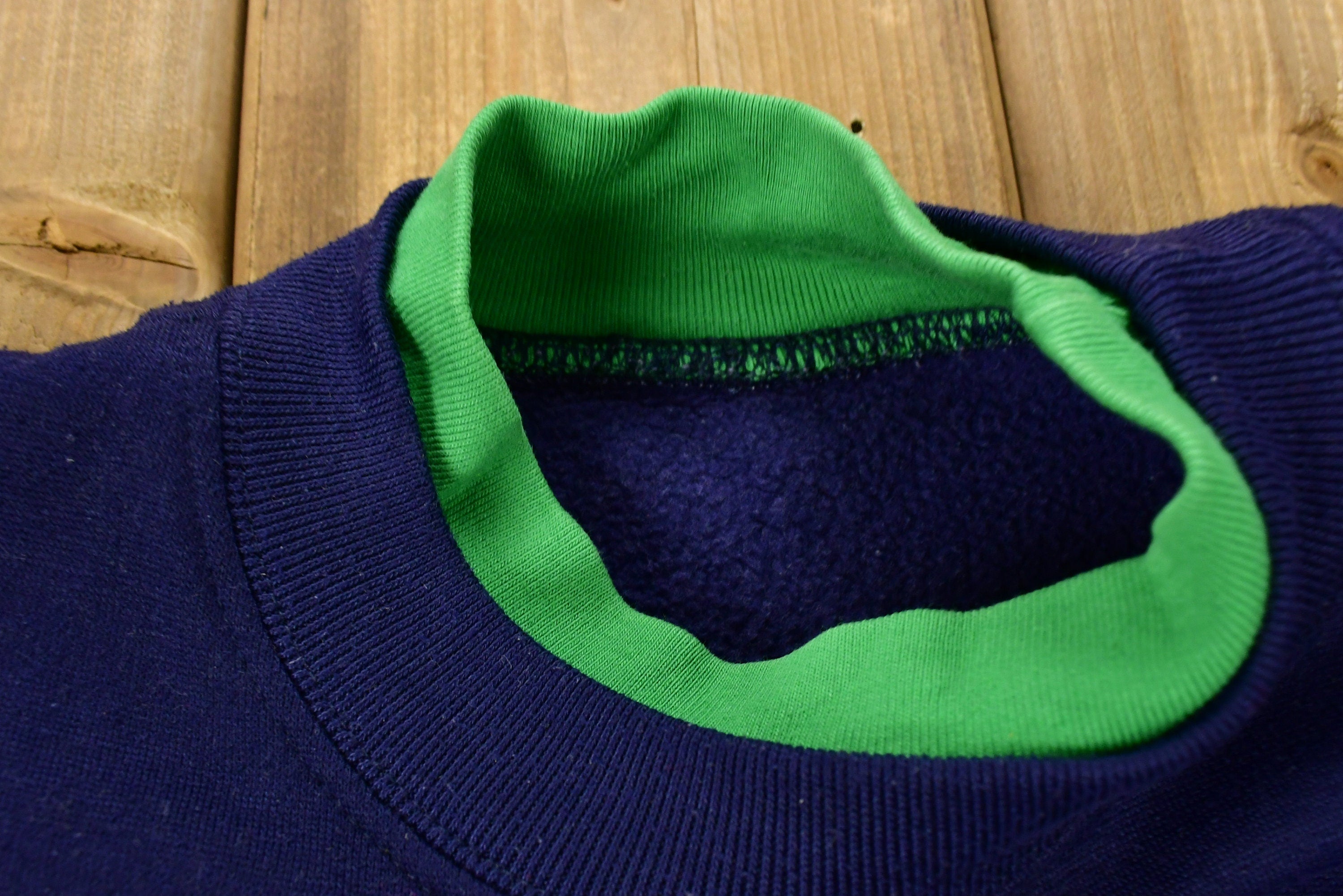 Vintage 1980s Autumn Fall Embroidered Trees Graphic Crewneck