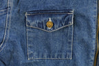Vintage 1990s Weathered Blues Outerwear Sherpa Lined Denim Jacket