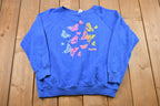 Vintage 1980s Florida Butterfly Crewneck Sweatshirt