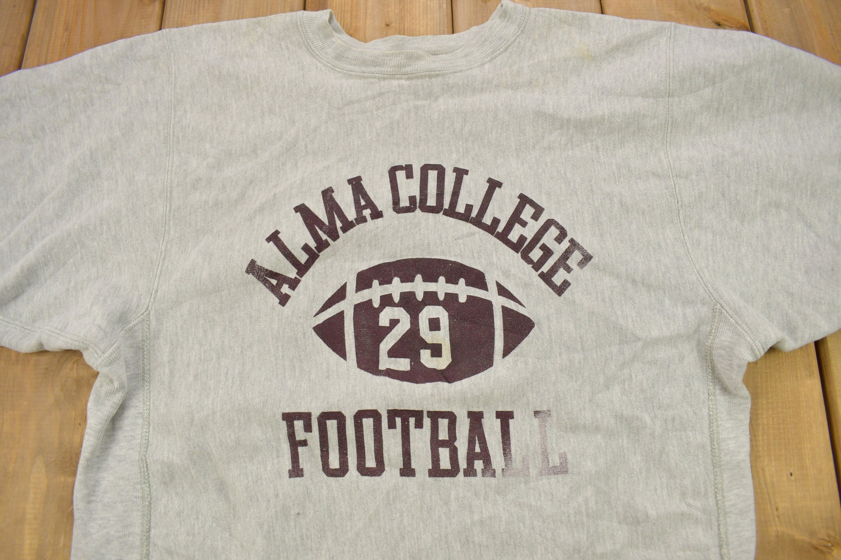 Vintage 1990s Alma College Football Champion Reverse Weave Crewneck Collegiate