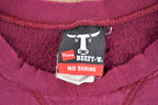 Vintage 1990s Hanes Beefy Purple Blank Crewneck Sweatshirt