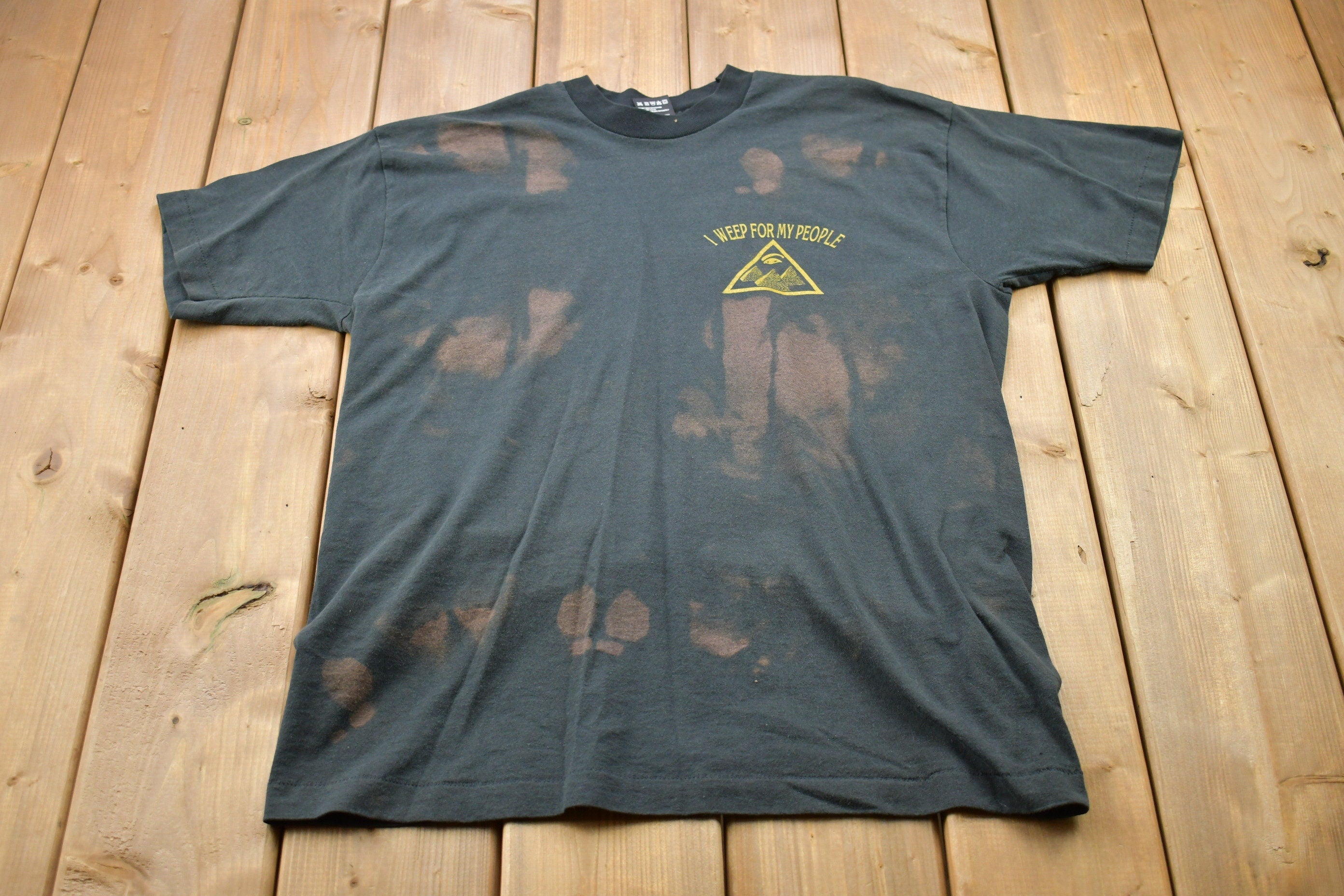 Vintage 1994 I Weep For My People Graphic T-Shirt