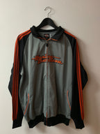 Vintage 1990s Harley Davidson Motorcycles Raglan Zip Up Sweater
