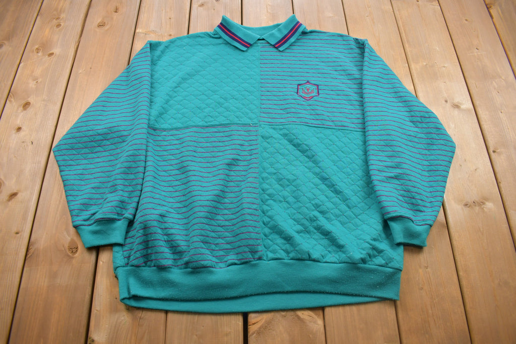 Vintage 1990s Collared Crewneck Sweatshirt