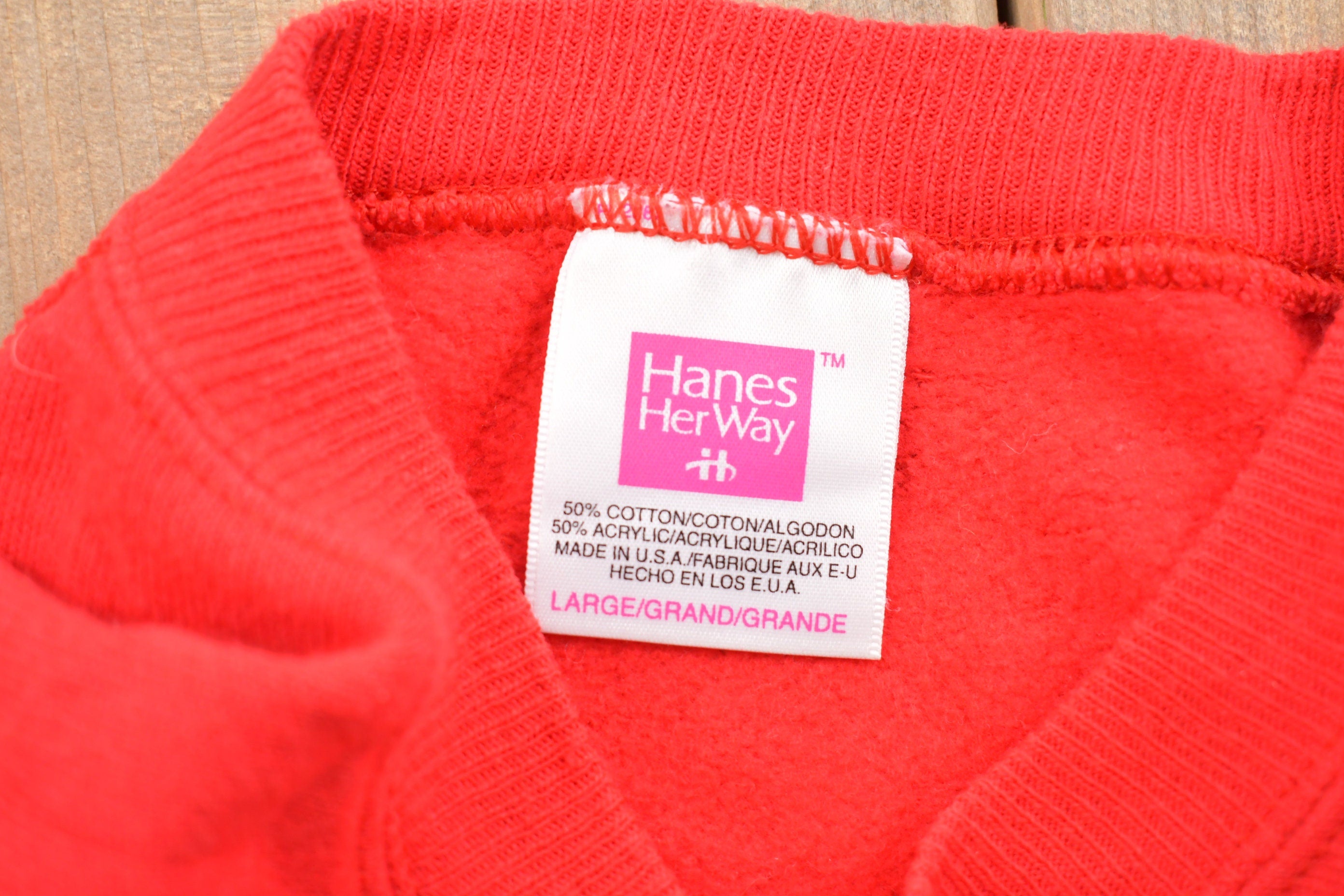 Vintage 1990s Hanes HerWay Floral Print Crewneck Sweatshirt