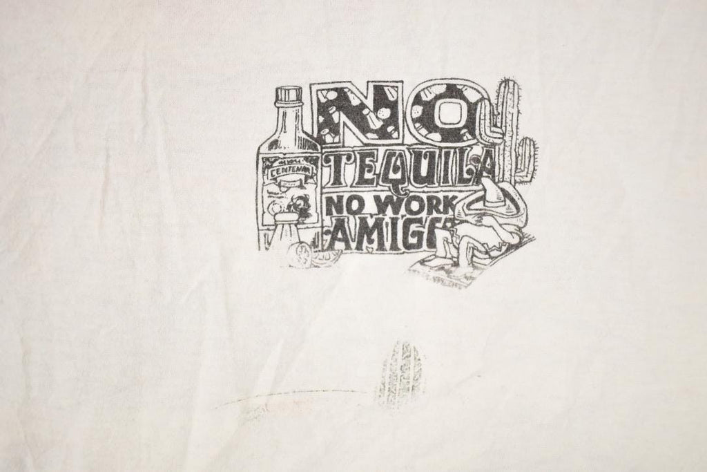 Vintage 1990s Mexico Tequila No Work Souvenir FAB Travel T-Shirt Men's L
