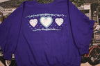 Vintage 1990s Love & Hearts Print Crewneck