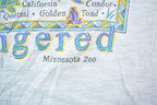 Vintage 1990s Minnesota Zoo Endangered Species Hanes Beefy T Souvenir T-Shirt