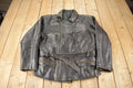 Vintage 1980sDark Brown Genuine Leather Women's Coat Size XL