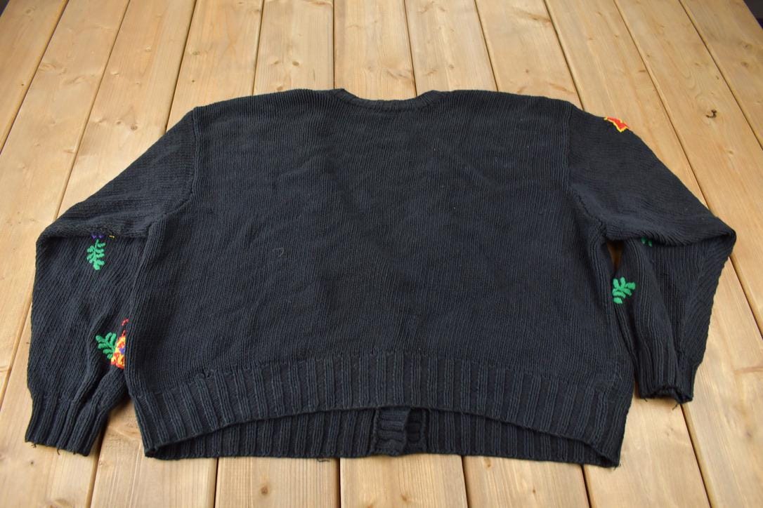 Vintage 1990s Liz Claiborne Knit Cardigan Sweater