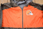 Vintage 1990s Cleveland Browns Reversible Fleece Windbreaker Jacket