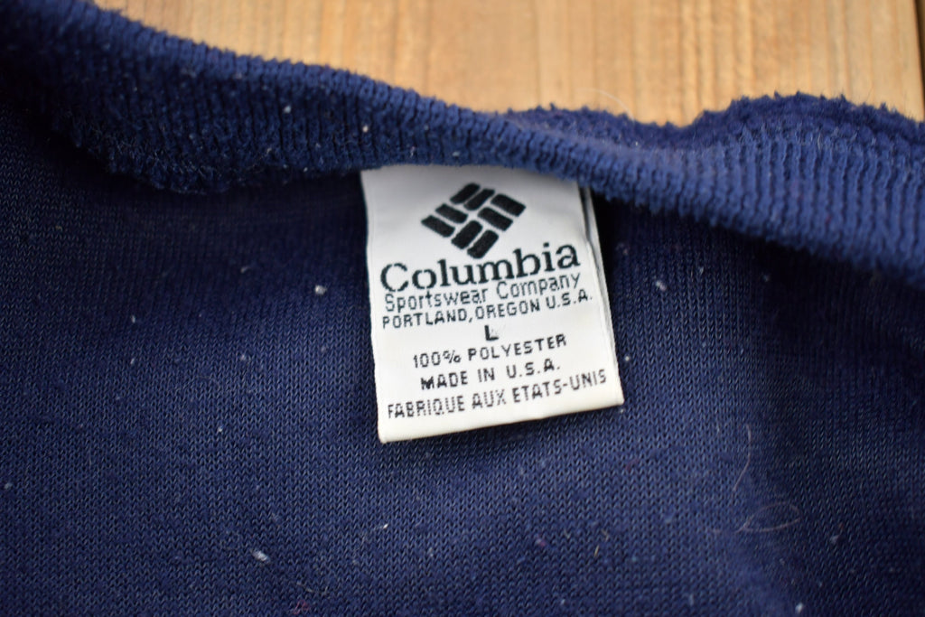 Vintage 1990s Columbia Fleece Bomber Style Sweater