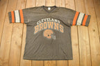 Vintage 1980s Cleveland Browns Logo 7 Graphic T-Shirt