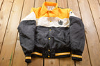 Vintage 1970 Embroidered Vikings Football Bomber Bomber Jacket