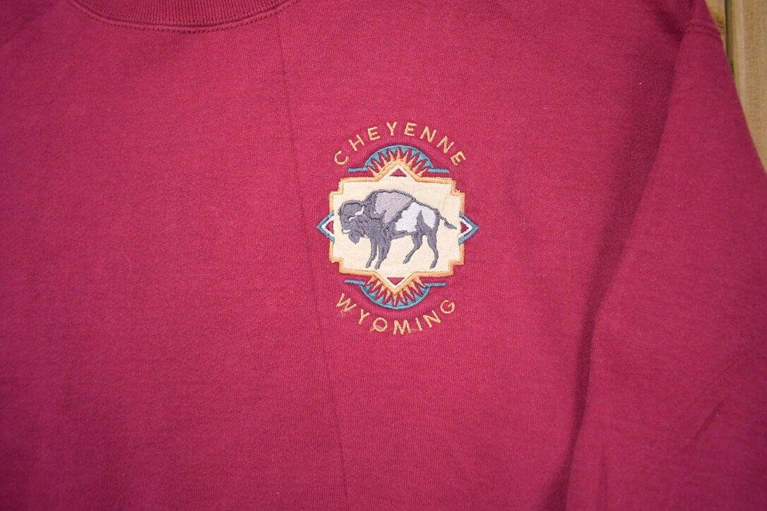 Vintage 1990s Cheyenne Wyoming Souvenir Crewneck Sweatshirt