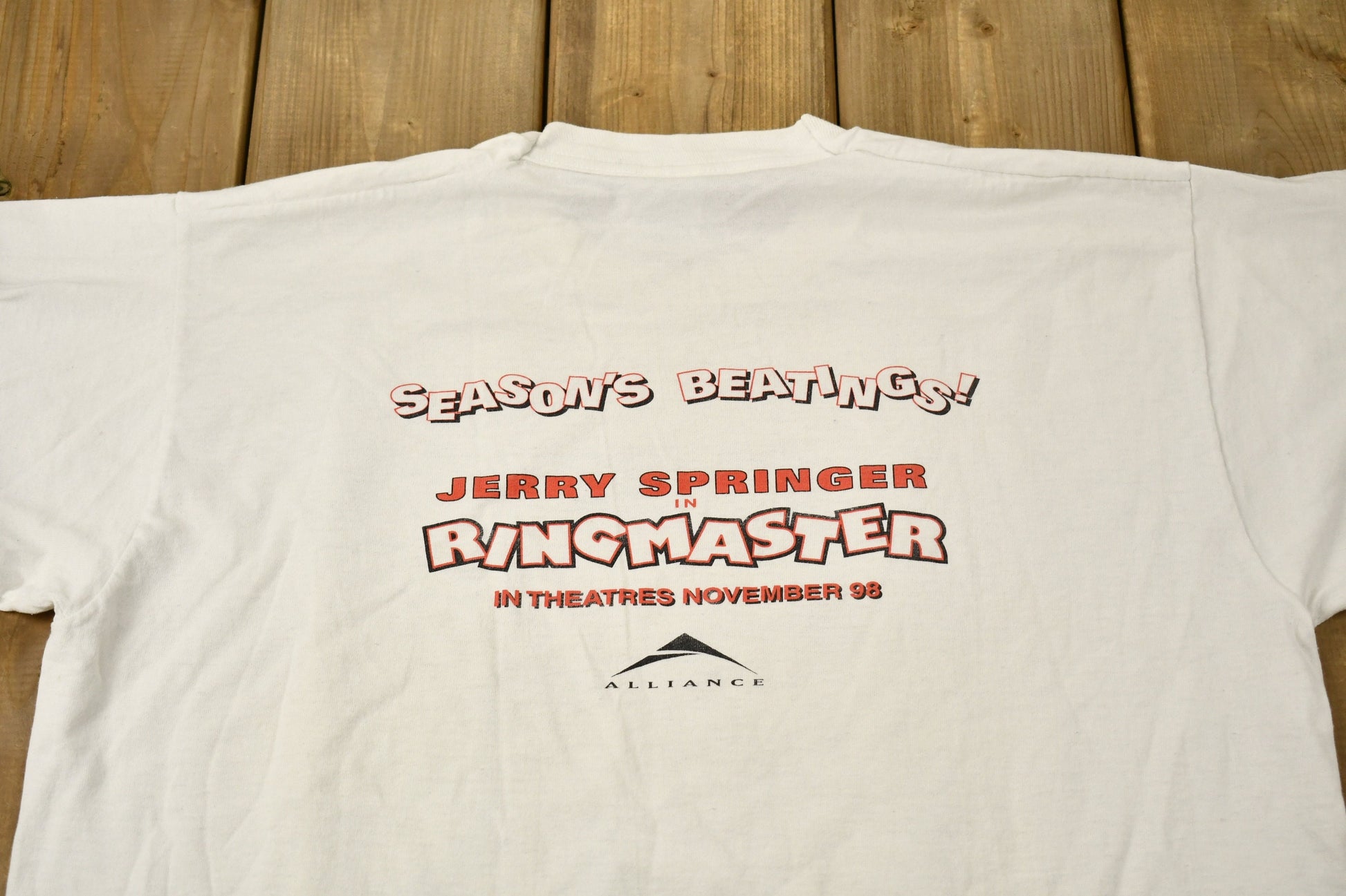 Vintage 1998 Jerry Springer In Ringer Master Movie Promo T-shirt