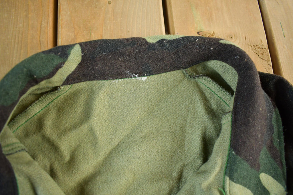 Vintage 90s Camo Hunting Jacket - Men's Wool Blend Large