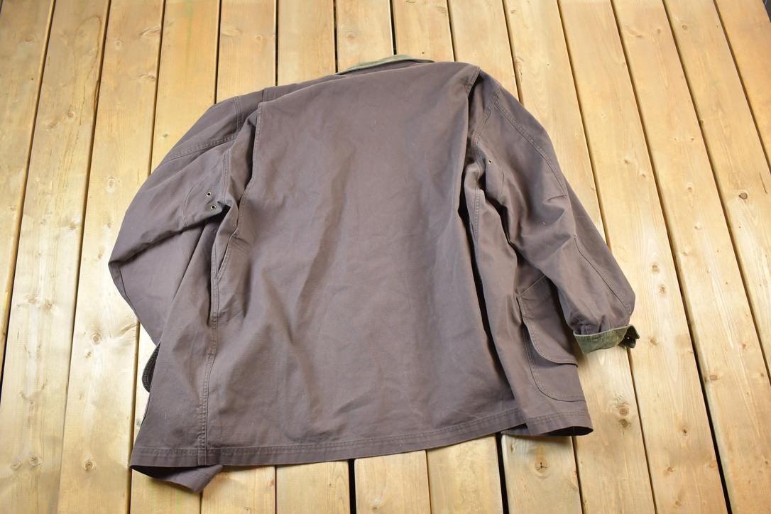 Vintage 1990s LL Bean Collared Workwear Jacket Made In USA