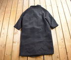 Vintage 1980s 100% Pure Virgin Wool Button Up Long Jacket Size L