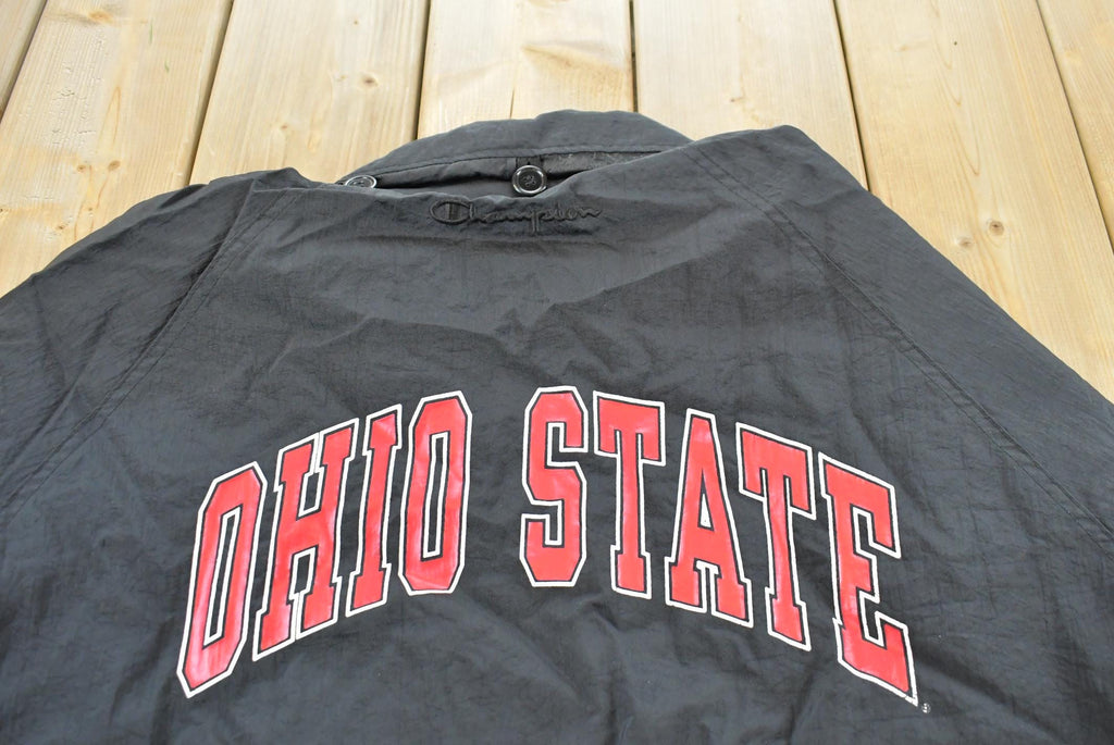 Vintage 1990s Ohio State University Buckeyes Champion Collegiate Jacket Men's 2XL / Embroidered / Varsity Jacket / Americana / NCAA