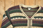 Vintage 1990s Simpatico Knitted Cardigan Sweater