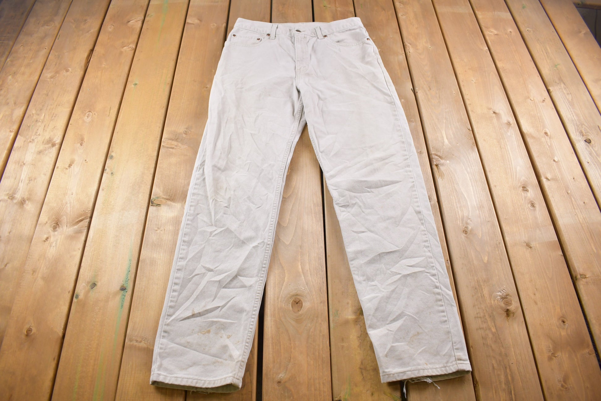 Vintage 1980s Levi's 540 Brown Tab Jeans Size 33 x 32