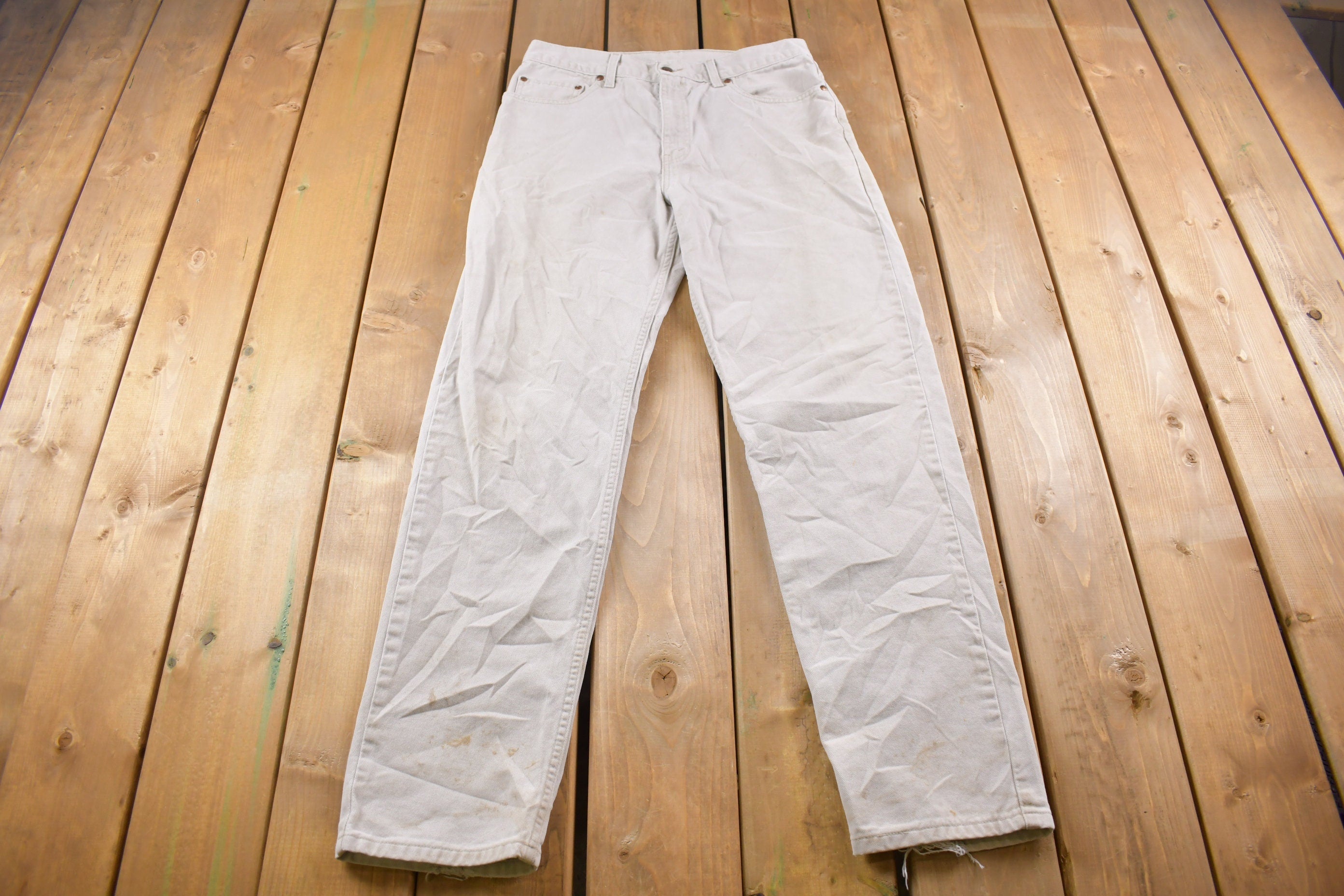 Vintage 1980s Levi's 540 Brown Tab Jeans Size 33 x 32