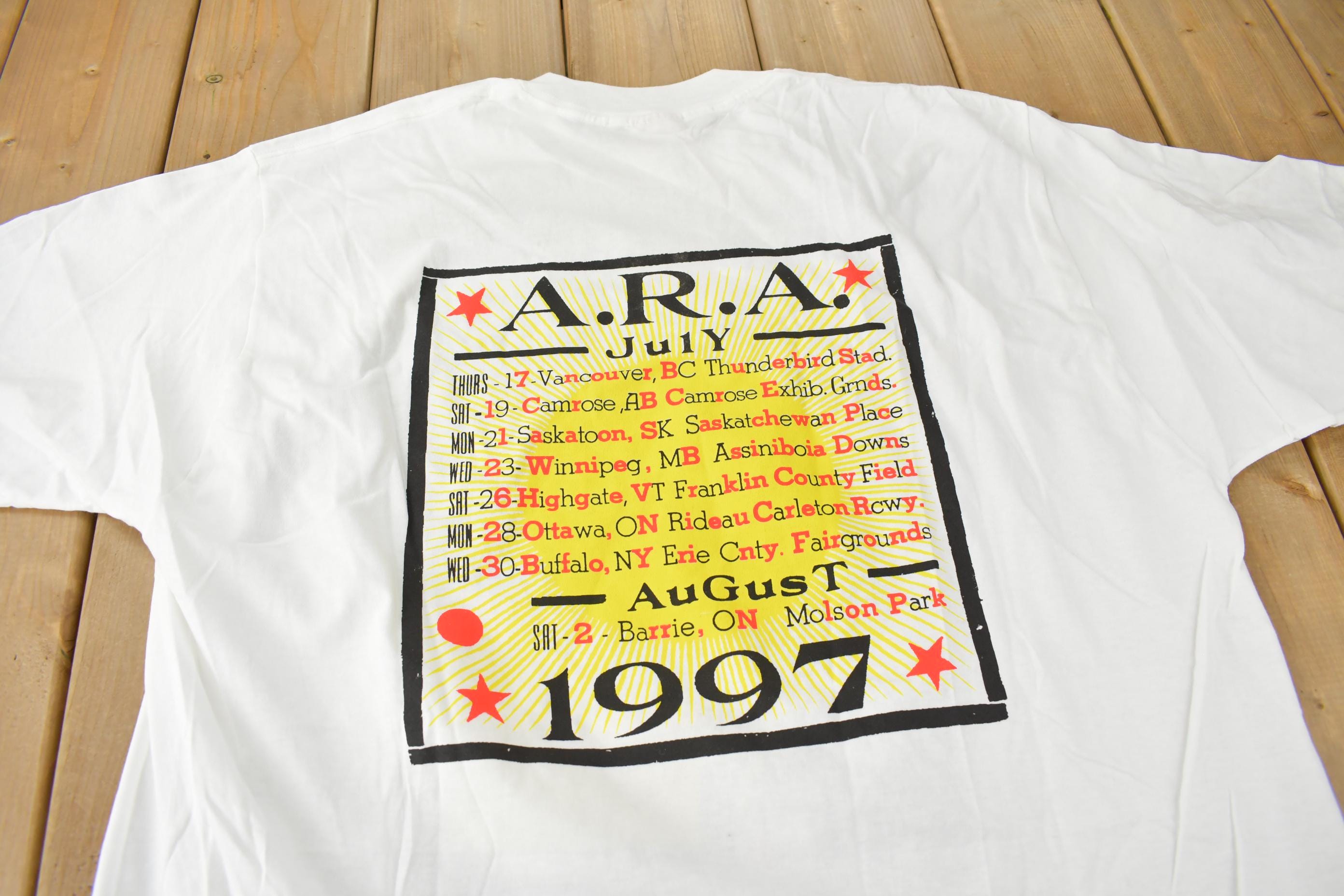 Vintage 1997 Deadstock The Tragically Hip Another Roadside Attraction Graphic Single Stitch Band Tee Made in Canada