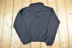 Vintage 1990s Norm Thomson Quarter Button Collared Knit Crewneck Sweater