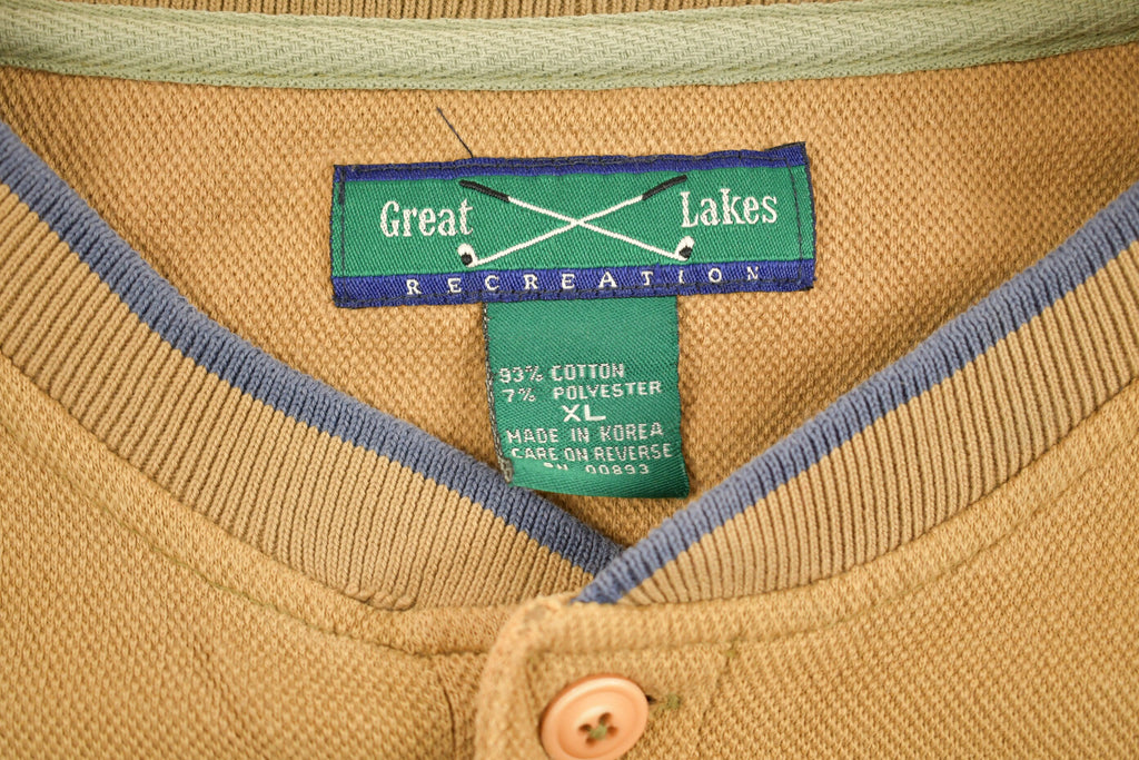 Vintage 1990s Great Lakes Quarter Button Up Sweatshirt