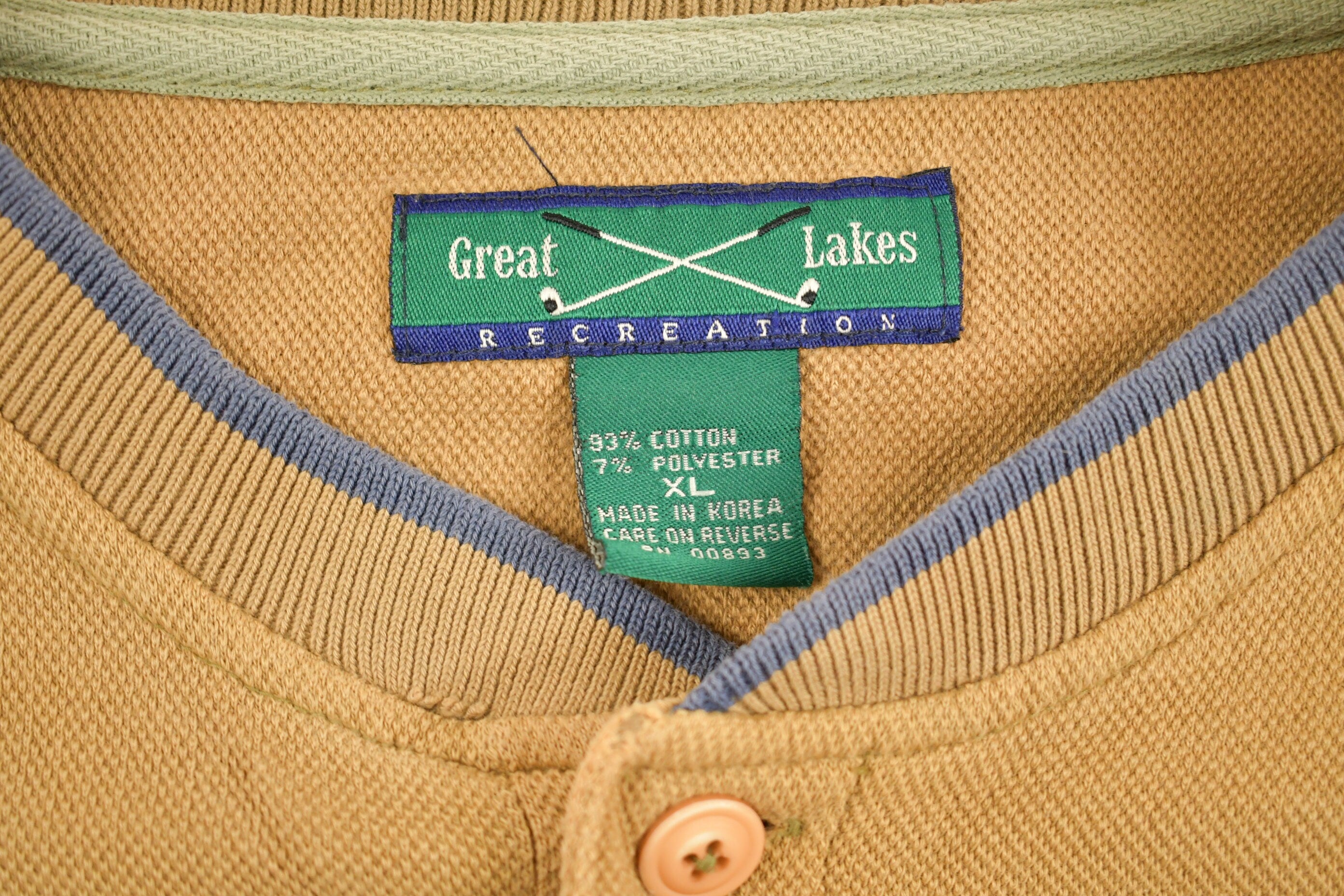 Vintage 1990s Great Lakes Quarter Button Up Sweatshirt