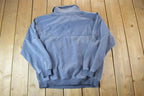 Vintage 1990s Randy River Heavy Cotton Quarter Zip Mock Neck Sweatshirt
