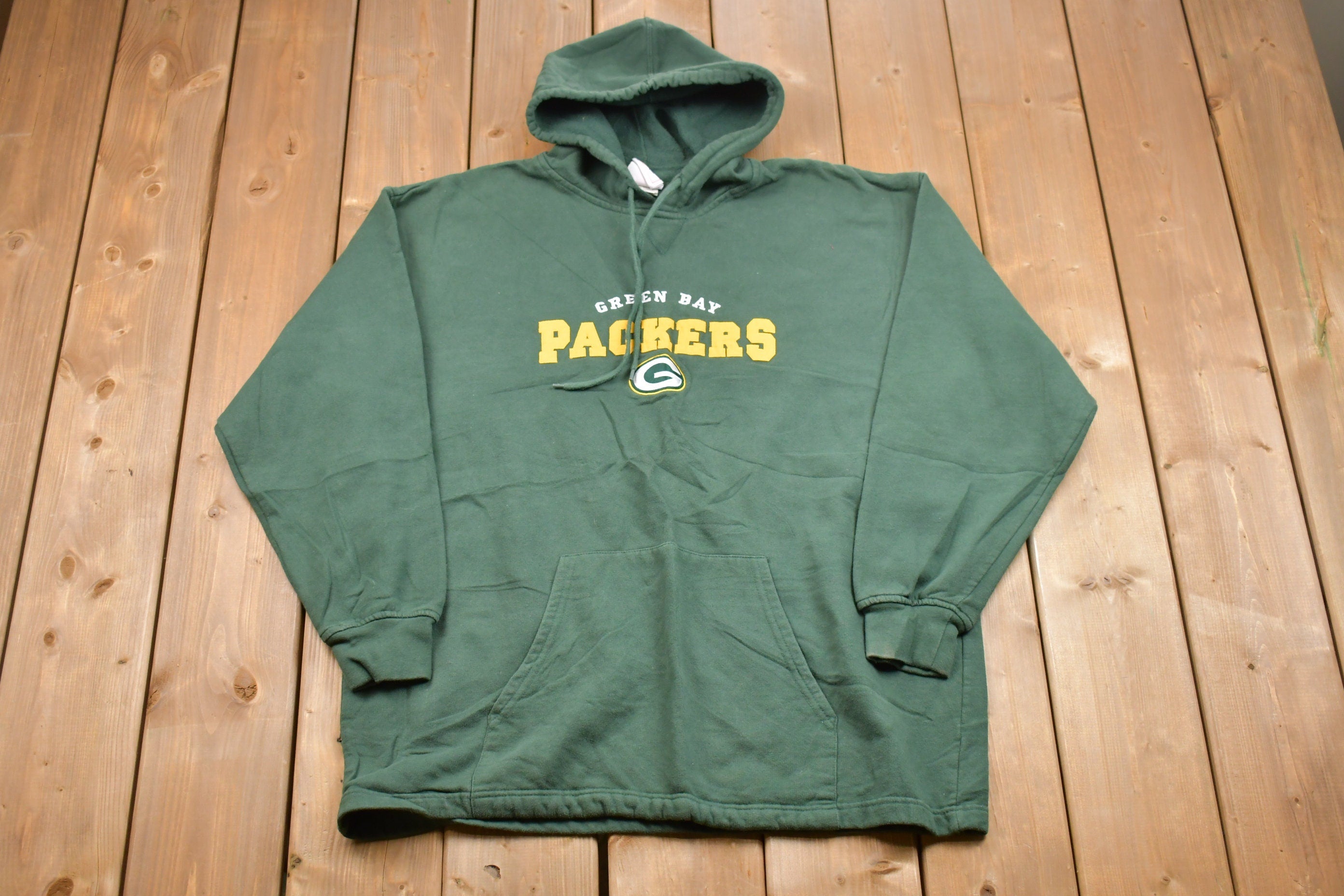 Vintage 1990s Green Bay Packers Graphic Hoodie