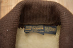 Vintage 1970's High fashion Suede Knit Coat