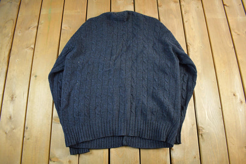 Vintage 90s Polo Ralph Lauren Wool Knit Cardigan - Men's XL